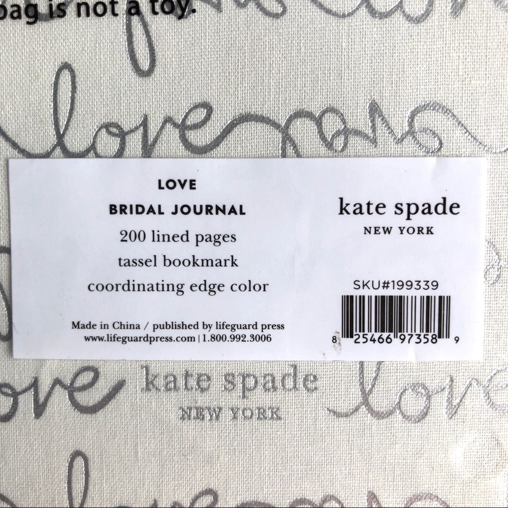 NWT Kate Spade Wedding Journal 200 Lined Pages - Picture 7 of 7